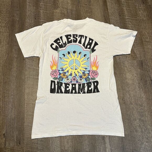 call your mother Tops - Call Your Mother Celestial Dreamer Short Sleeve Graphic Tee S Small Hippie Boho